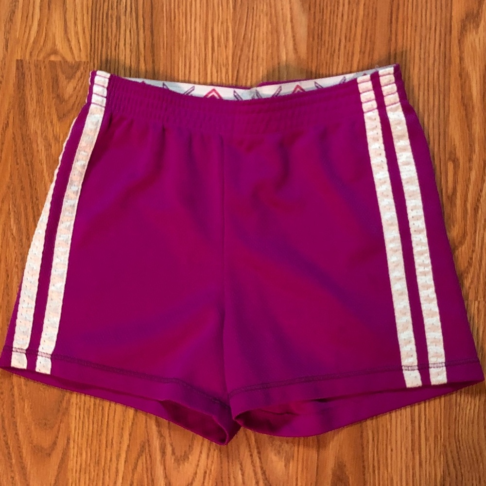 Sweet Faded Glory purple striped play shorts 💜💜